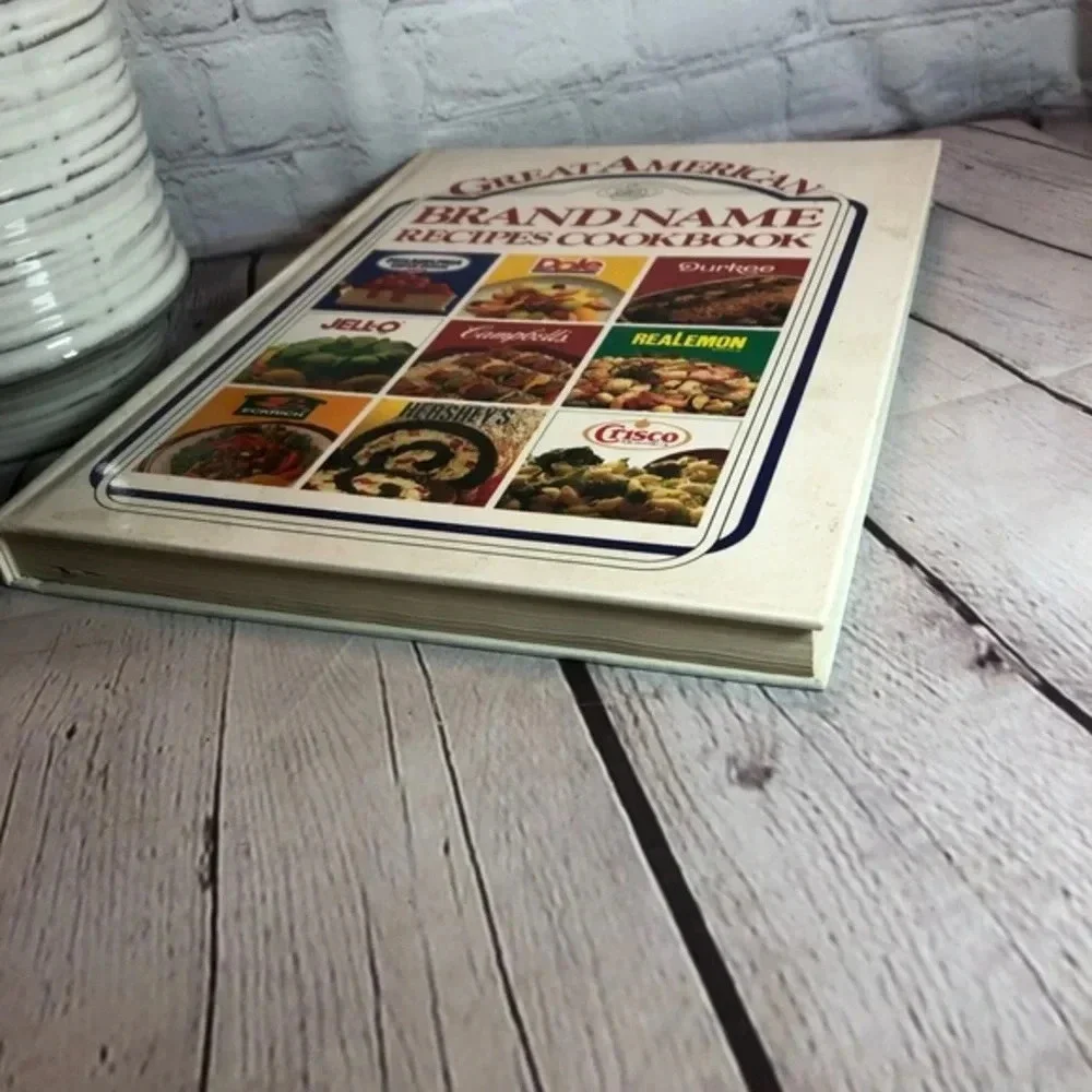Vintage 1989 GREAT AMERICAN BRAND NAMES RECIPES cookbook cottagecore homestead